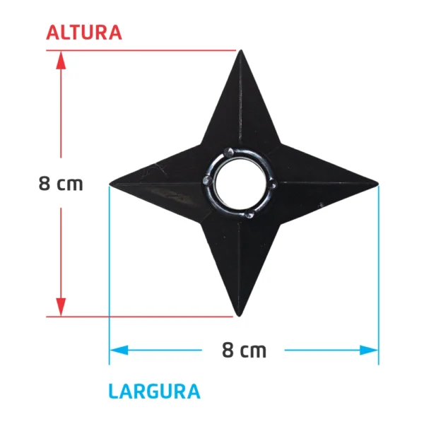 Shuriken - Borracha Flexível - Imagem 2