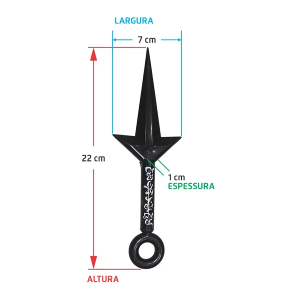Kunai Minato - Borracha Flexível - Imagem 2