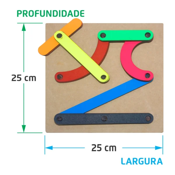 Painel Montagem Letras Números e Formas - Imagem 2