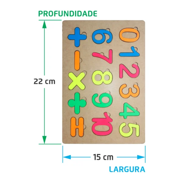 Placa Números e Sinais - Imagem 2