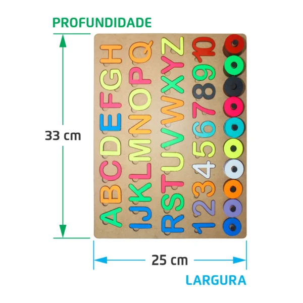 Placa Alfabeto, Números e Ábaco - Imagem 2